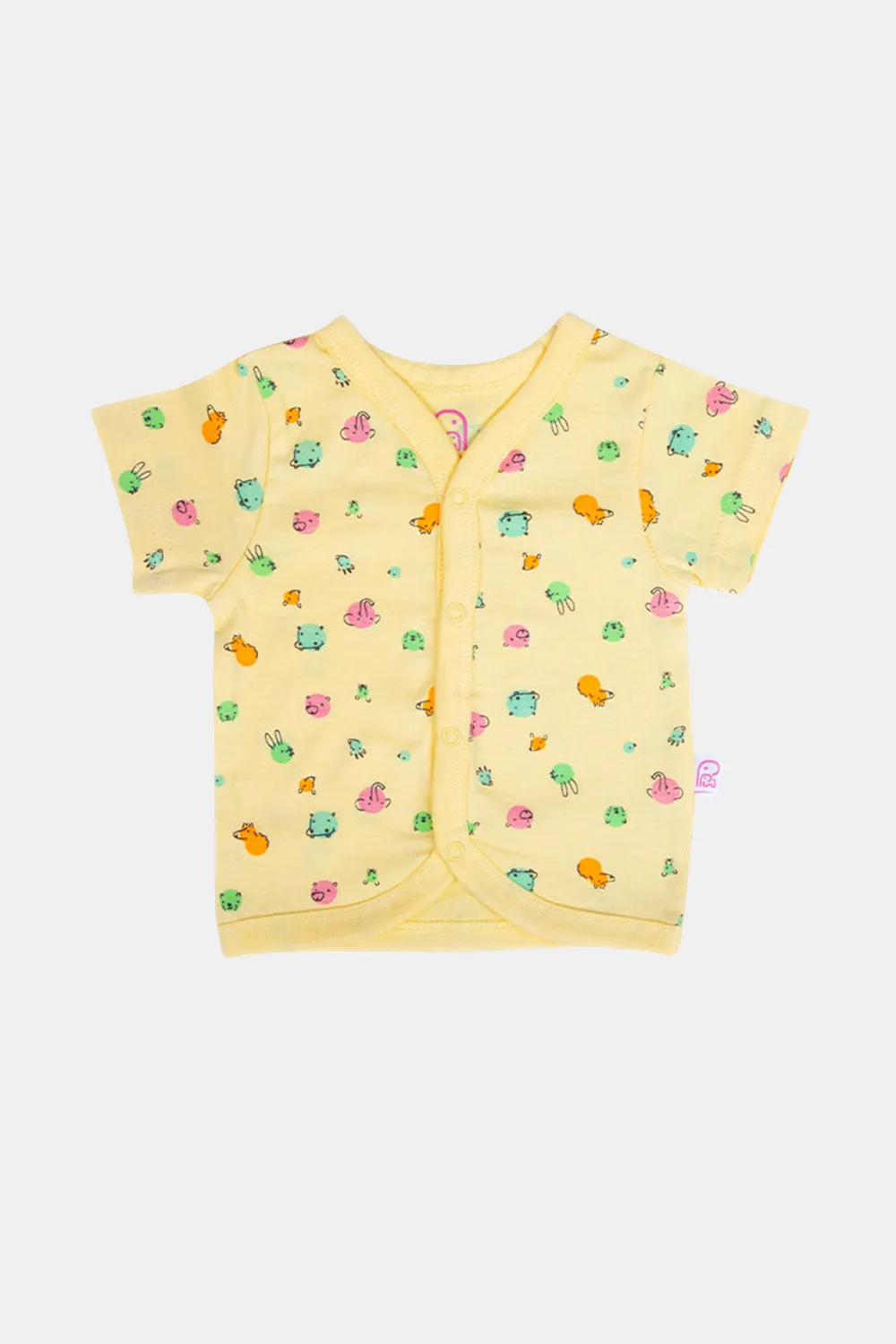 Oh Baby Bubble Print V- Neck Half Sleeve - HS01