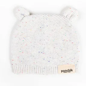 Ponchik Babies   Kids Bear Beanie Hat Warm Winter - Stardust