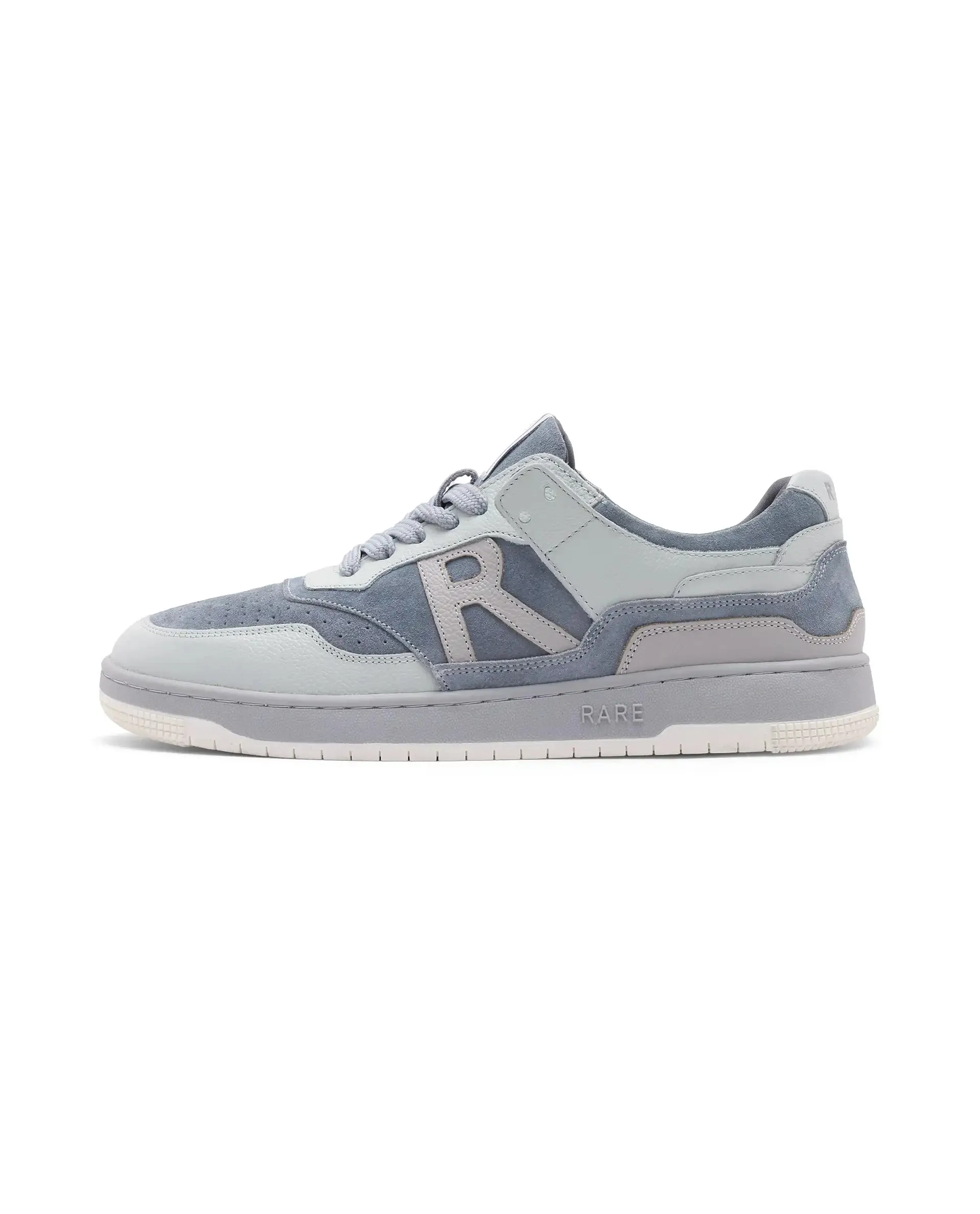 Rare Rabbit Men's Gabbs Grey Plain Shoes