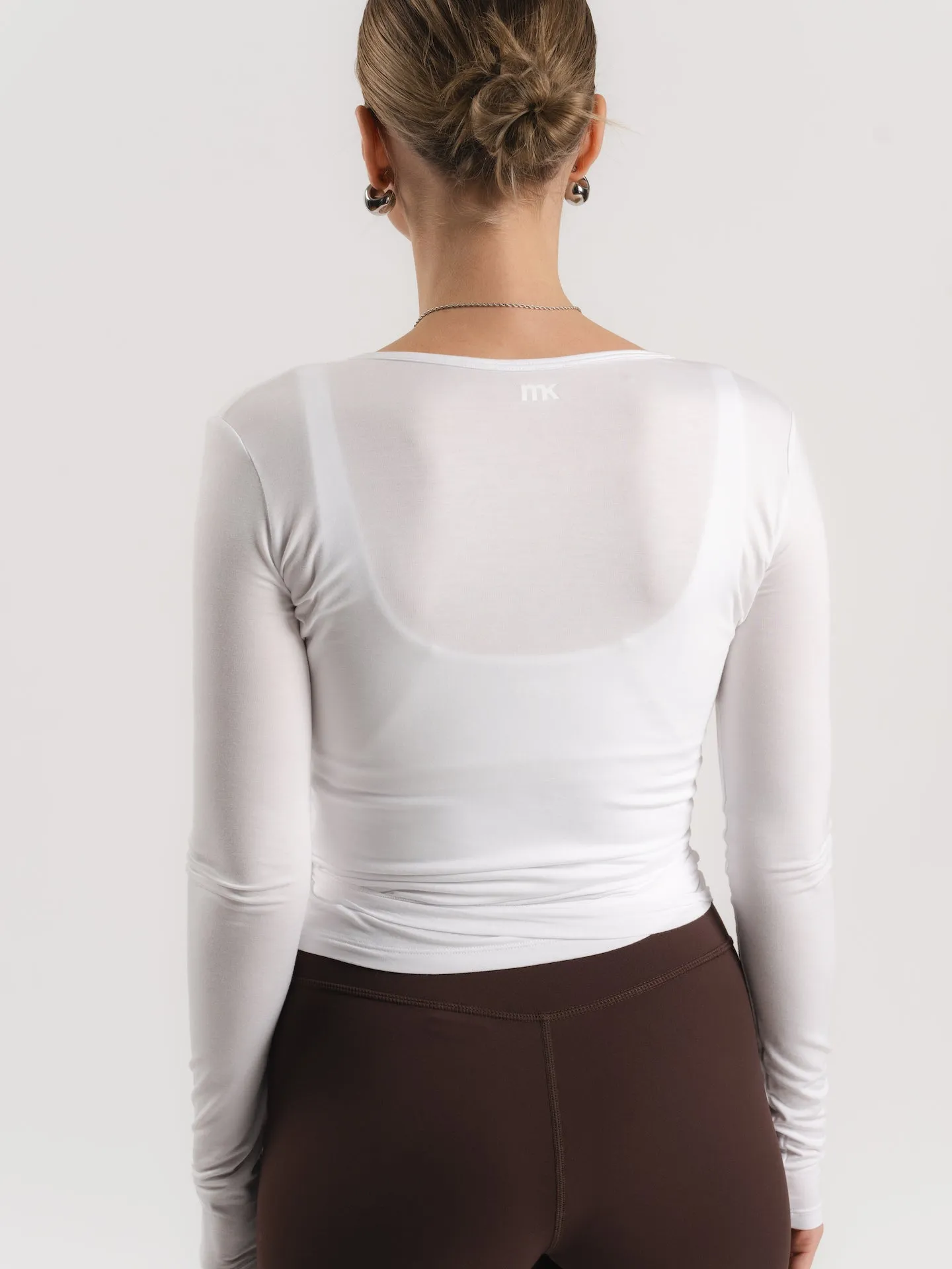 Soft Wrap Top - Blanc