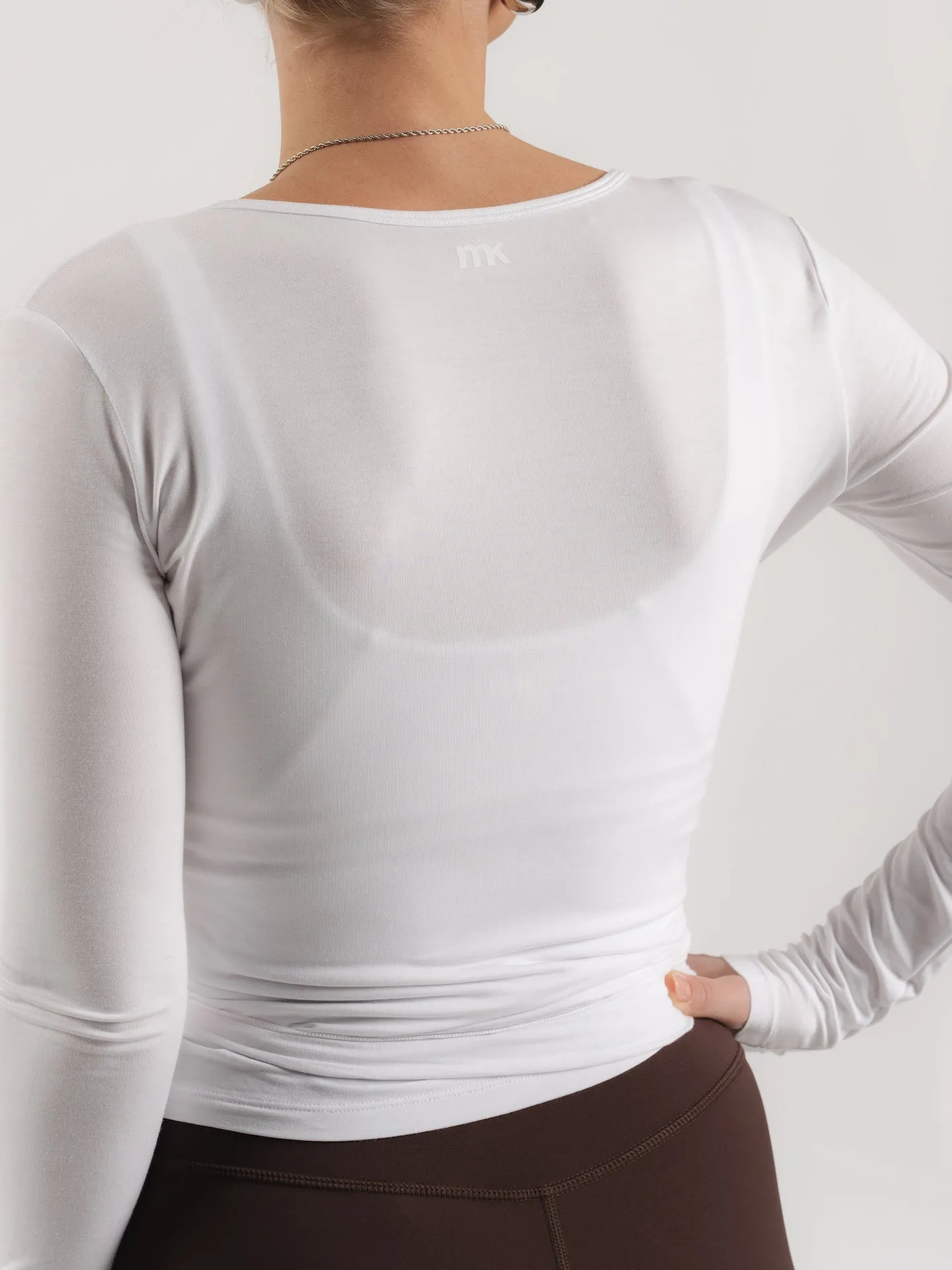 Soft Wrap Top - Blanc