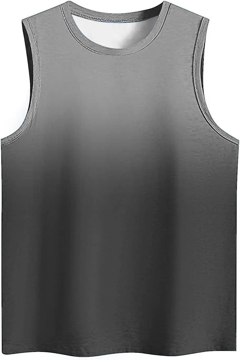 Tank Tops for Women Summer Casual Gradient Color Sleeveless Round Neck Clothes Soft Fashion Vacation Tunic Tank 2025