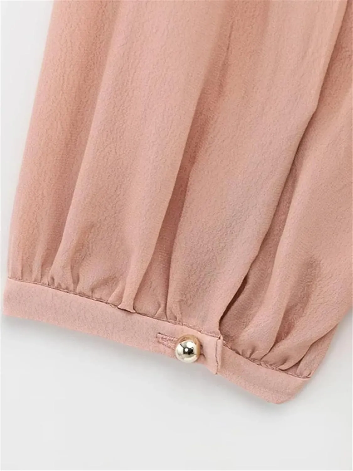 Women's Button Front Shirt V Neck Long Sleeve Casual Lightweight Loose Chic Top