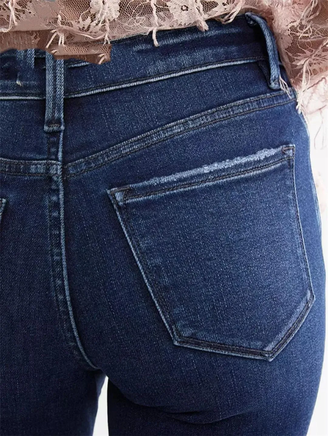 Women's Casual Jeans High Waist Stretch Slim Fashion Flare Jeans