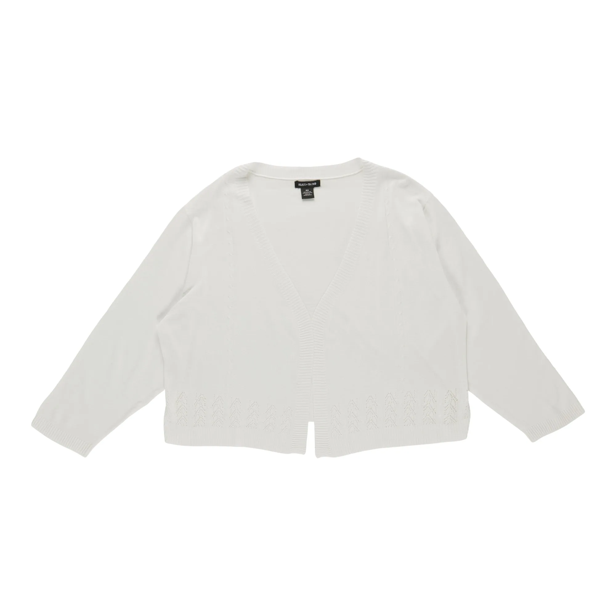 Women's Plus Casual Long-Sleeved Bolero Cardigan
