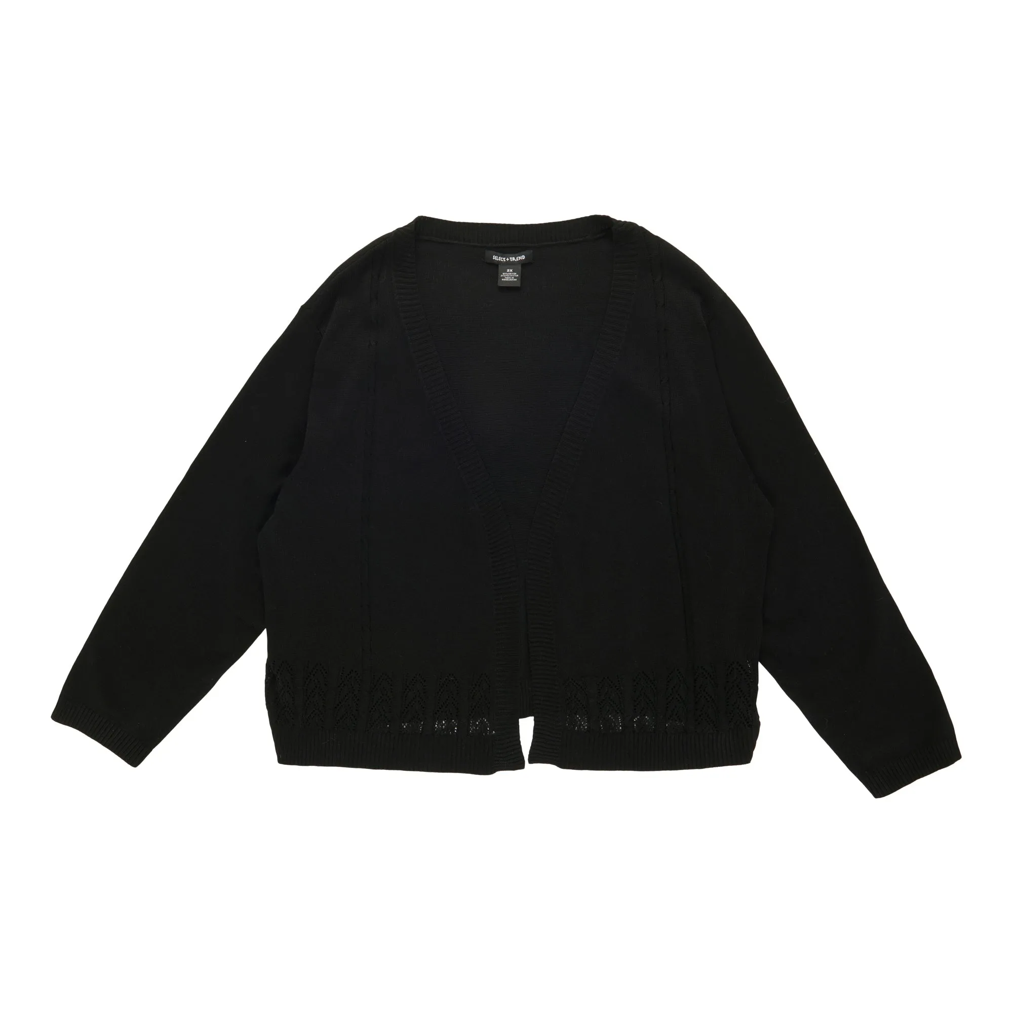 Women's Plus Casual Long-Sleeved Bolero Cardigan