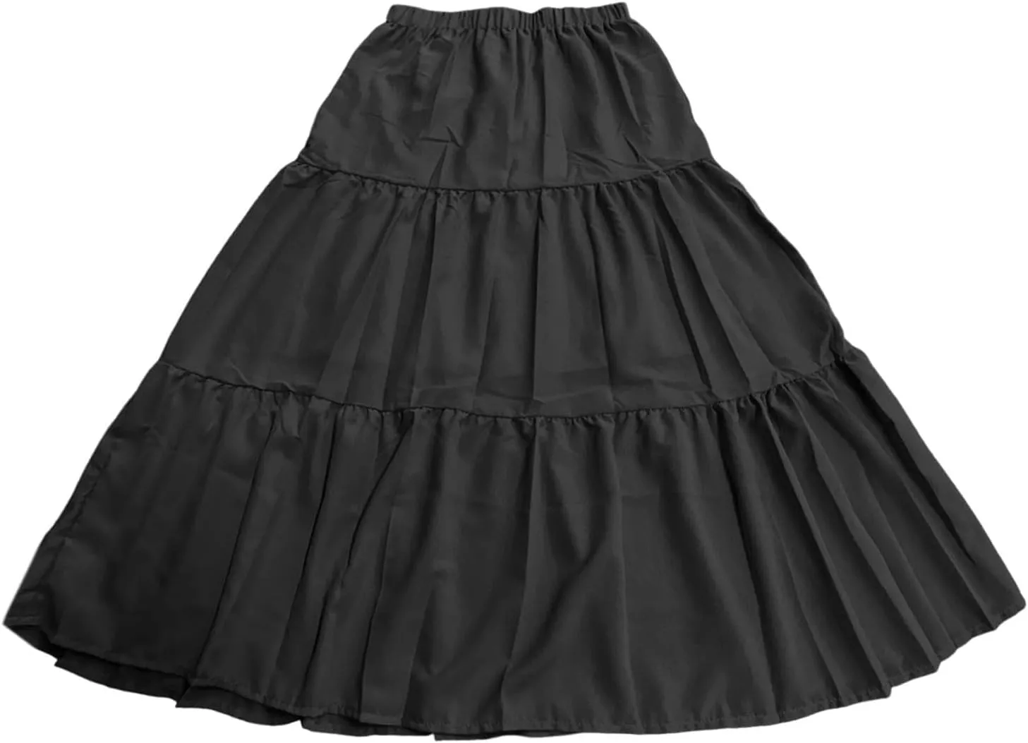 Womens Summer Boho Flowy Swing Tiered A-Line Maxi Skirt 2025 Fashion Trendy Elastic Waist Pleated Long Beach Dress