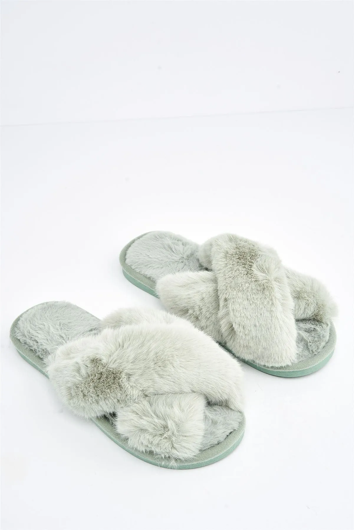Zhuzh Fluffy Knot Slider in Mint
